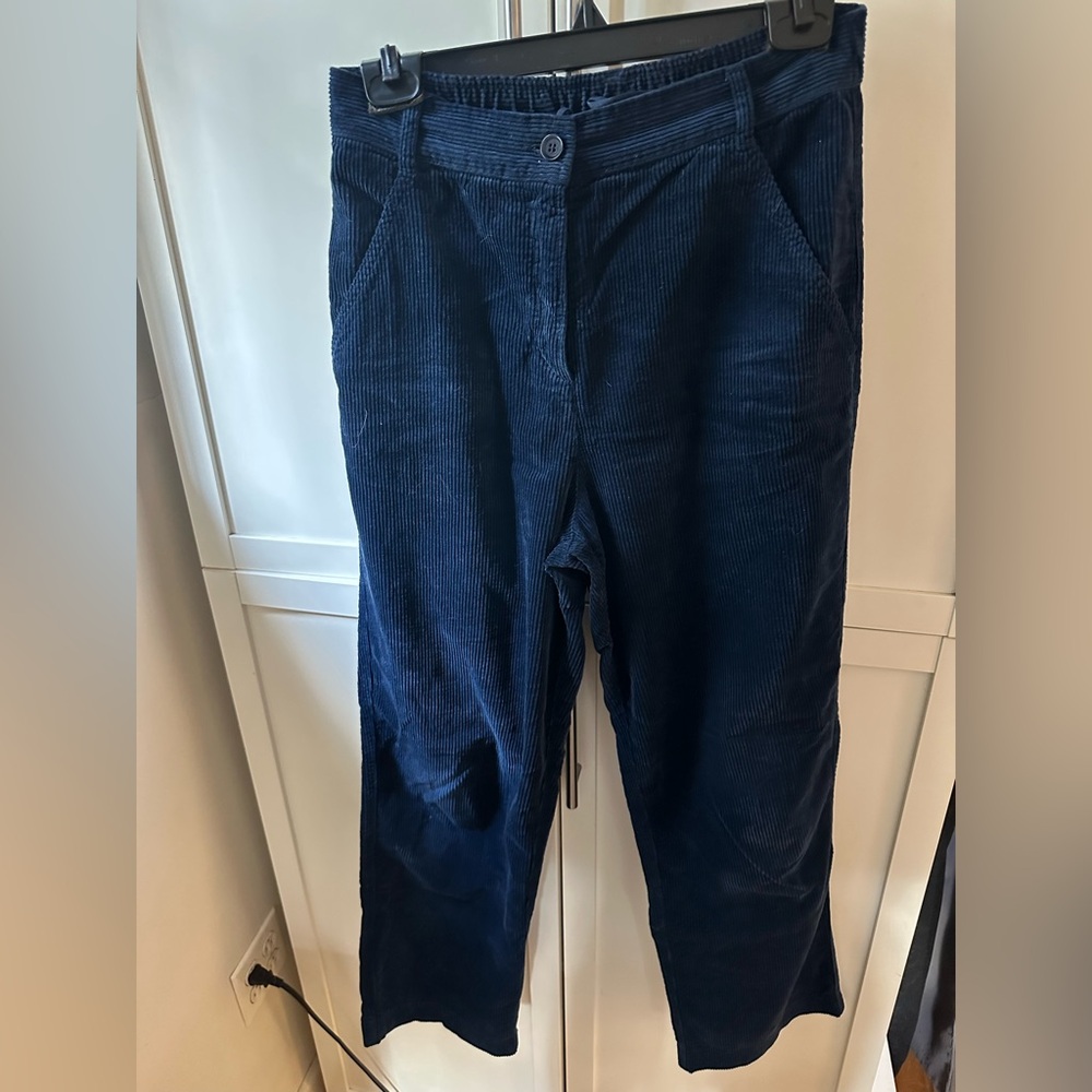 Aspesi Dark Blue Corduroy Trousers